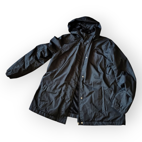 George Black Trench Coat with Cream Collar - Picture 4 of 7